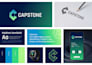 design minimalist technology crypto tech app icon saas security startup logo